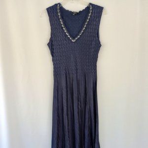 Komarov Cocktail Dress Embellished with Beads & Sequins